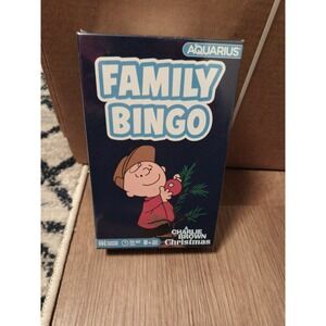 "A Charlie Brown Christmas" Holiday  Family Bingo Game Night Fun Aquarius New